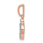 Load image into Gallery viewer, 14k Rose Gold 1/10 CTW Genuine Diamond Om Symbol Pendant Charm