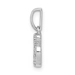Lade das Bild in den Galerie-Viewer, 14k White Gold 1/10 CTW Genuine Diamond Om Symbol Pendant Charm