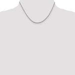 Load image into Gallery viewer, Sterling Silver 1.75mm Rhodium Plated Diamond Cut Rope Necklace Pendant Chain