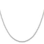 Lade das Bild in den Galerie-Viewer, Sterling Silver 3mm Beaded Necklace Pendant Chain