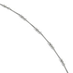 Załaduj obraz do przeglądarki galerii, Sterling Silver Beaded Anklet 9 inches with Extender