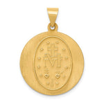 Ladda upp bild till gallerivisning, 14k Yellow Gold Blessed Virgin Mary Miraculous Round Pendant Charm