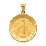 Ladda upp bild till gallerivisning, 14k Yellow Gold Blessed Virgin Mary Miraculous Round Pendant Charm