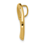 Load image into Gallery viewer, 14k Yellow Gold Floating Heart Chain Slide Pendant Charm