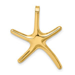 画像をギャラリービューアに読み込む, 14k Yellow Gold Starfish Chain Slide Pendant Charm