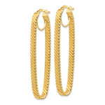 Load image into Gallery viewer, 14k Yellow Gold 51mm x 17mm x 4mm Oval Cascade Hoop Earrings