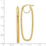 Load image into Gallery viewer, 14k Yellow Gold 51mm x 17mm x 4mm Oval Cascade Hoop Earrings