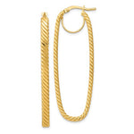 Load image into Gallery viewer, 14k Yellow Gold 51mm x 17mm x 4mm Oval Cascade Hoop Earrings