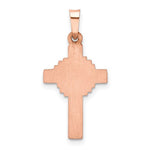 Carica l'immagine nel visualizzatore di Gallery, 14k Rose White Gold Two Tone Celtic Cross Pendant Charm