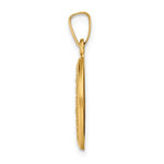 Załaduj obraz do przeglądarki galerii, 14k Yellow Gold Blessed Virgin Mary Miraculous Medal Oval Small Pendant Charm