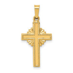 Załaduj obraz do przeglądarki galerii, 14k Yellow Gold Celtic Cross Pendant Charm