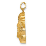 Kép betöltése a galériamegjelenítőbe: 14k Yellow Gold Jesus Christ Face Head Pendant Charm