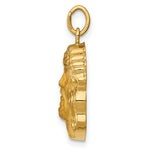 Lade das Bild in den Galerie-Viewer, 14k Yellow Gold Jesus Christ Face Head Pendant Charm