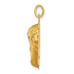 Lade das Bild in den Galerie-Viewer, 14k Yellow Gold Jesus Face Head Hollow Pendant Charm
