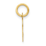 Ladda upp bild till gallerivisning, 14K Yellow Gold Uppercase Initial Letter C Block Alphabet Small Pendant Charm