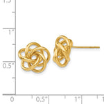 Afbeelding in Gallery-weergave laden, 14k Yellow Gold Classic Love Knot Stud Post Earrings

