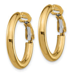 Load image into Gallery viewer, 10K Yellow Gold Classic Hoop Omega Back Round Hoop Earrings 22mm x 3mm
