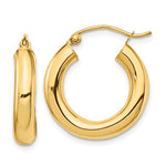 画像をギャラリービューアに読み込む, 10K Yellow Gold Classic Round Hoop Earrings 20mmx4mm
