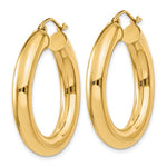 Charger l&#39;image dans la galerie, 10k Yellow Gold 30mm x 5mm Classic Round Hoop Earrings
