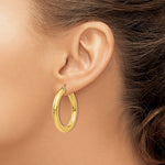 Kép betöltése a galériamegjelenítőbe: 10k Yellow Gold 35mm x 5mm Classic Round Hoop Earrings

