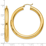 Загрузить изображение в средство просмотра галереи, 10k Yellow Gold 45mm x 5mm Classic Round Hoop Earrings
