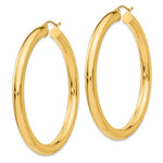Lataa kuva Galleria-katseluun, 10k Yellow Gold 55mm x 5mm Classic Round Hoop Earrings
