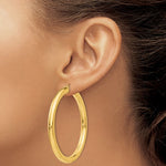 Charger l&#39;image dans la galerie, 10k Yellow Gold 55mm x 5mm Classic Round Hoop Earrings
