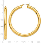 이미지를 갤러리 뷰어에 로드 , 10k Yellow Gold 55mm x 5mm Classic Round Hoop Earrings
