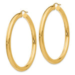 Indlæs billede til gallerivisning 10k Yellow Gold 60mm x 5mm Classic Round Hoop Earrings
