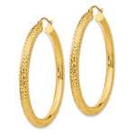 Lade das Bild in den Galerie-Viewer, 10K Yellow Gold Diamond Cut Round Hoop Earrings 47mmx4mm
