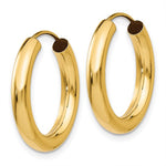 Load image into Gallery viewer, 10K Yellow Gold 20mm x 2.75mm Round Endless Hoop Earrings
