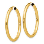 將圖片載入圖庫檢視器 10K Yellow Gold 35mm x 2.75mm Round Endless Hoop Earrings
