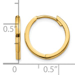 Load image into Gallery viewer, 10K Yellow Gold Hinged Hoop Earrings

