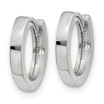 Ladda upp bild till gallerivisning, 10K White Gold Hinged Hoop Earrings
