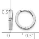 Ladda upp bild till gallerivisning, 10K White Gold Hinged Hoop Earrings
