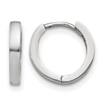 Ladda upp bild till gallerivisning, 10K White Gold Hinged Hoop Earrings
