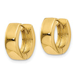 画像をギャラリービューアに読み込む, 10K Yellow Gold Hinged Hoop Earrings 9 mm X 4.5 mm
