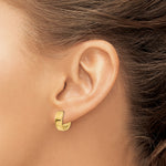 画像をギャラリービューアに読み込む, 10K Yellow Gold Hinged Hoop Earrings 9 mm X 4.5 mm
