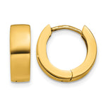 画像をギャラリービューアに読み込む, 10K Yellow Gold Hinged Hoop Earrings 9 mm X 4.5 mm
