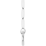 Ladda upp bild till gallerivisning, 14K Yellow Rose White Gold 2.1mm Elongated Paper Clip Link Chain with Circle Round Hinged Lock Bail Clasp Pendant Charm Connector Choker Necklace

