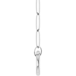 Load image into Gallery viewer, 14K Yellow Rose White Gold 2.1mm Elongated Paper Clip Link Chain with Circle Round Hinged Lock Bail Clasp Pendant Charm Connector Choker Necklace
