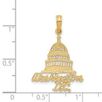 Ladda upp bild till gallerivisning, 14k Yellow Gold Washington DC Capitol Building Pendant Charm
