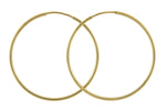 Charger l&#39;image dans la galerie, 14K Yellow Gold 27mm x 1.25mm Round Endless Hoop Earrings
