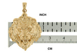 Carregar imagem no visualizador da galeria, 14k Yellow Gold Lion Head Large Pendant Charm

