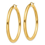 画像をギャラリービューアに読み込む, 10K Yellow Gold Classic Round Hoop Earrings 50mmx4mm
