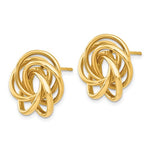 Load image into Gallery viewer, 14k Yellow Gold Love Knot Stud Post Earrings
