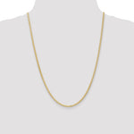 將圖片載入圖庫檢視器 14K Yellow Gold 2.4mm Flat Wheat Spiga Bracelet Anklet Choker Necklace Pendant Chain
