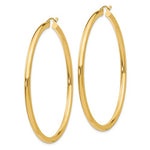 Load image into Gallery viewer, 10K Yellow Gold 60mm x 3mm Classic Round Hoop Earrings
