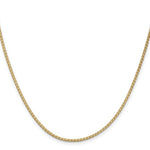 Indlæs billede til gallerivisning 14K Yellow Gold 1.9mm Flat Wheat Spiga Bracelet Anklet Choker Necklace Pendant Chain
