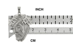 Load image into Gallery viewer, 14k White Gold Jesus Christ Face Head Pendant Charm
